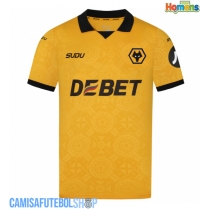 Camisa de time de futebol Wolves Jorgen Strand Larsen #9 Replicas 1º Equipamento 2025-26 Manga Curta